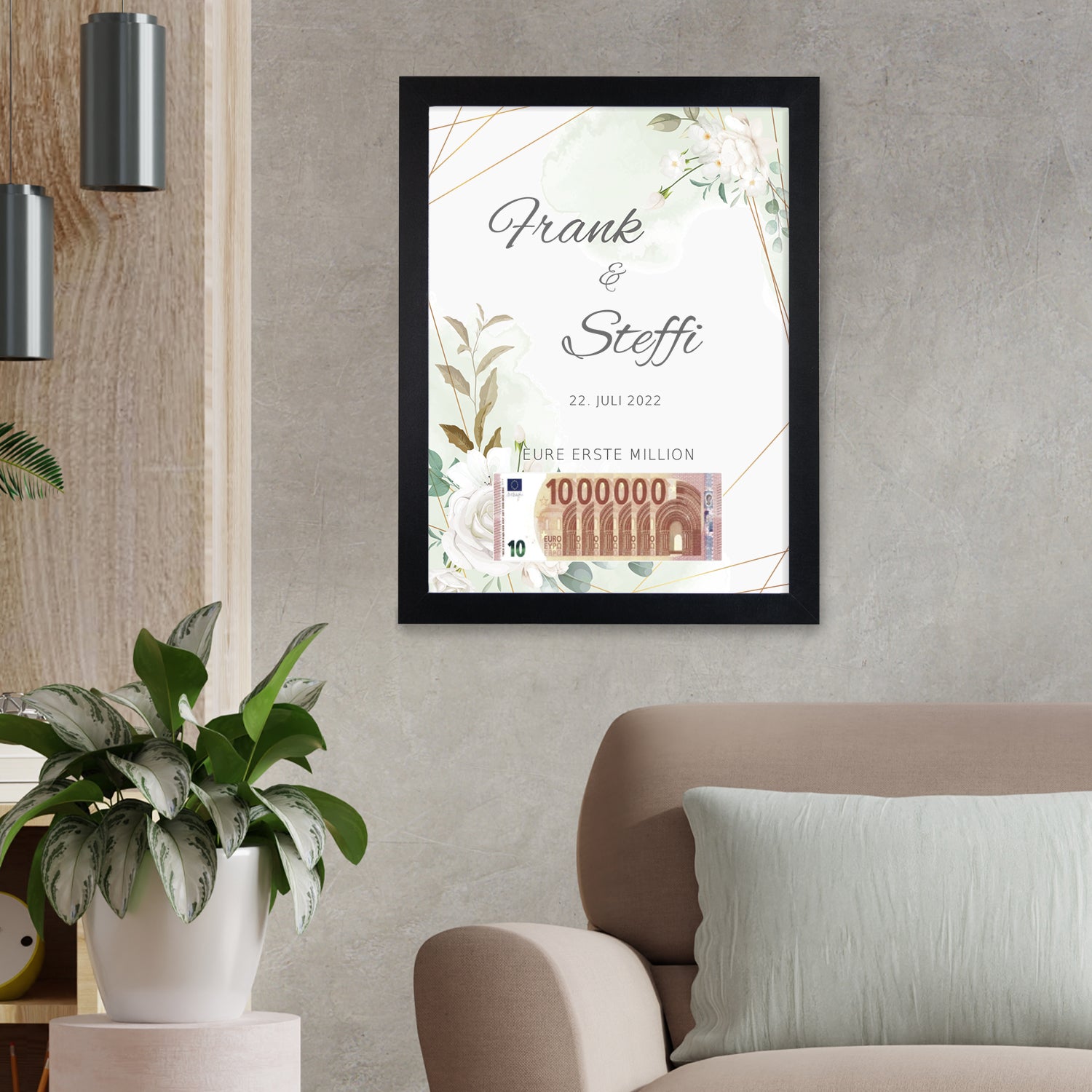 Geldgeschenk zur Hochzeit - Eure erste Million