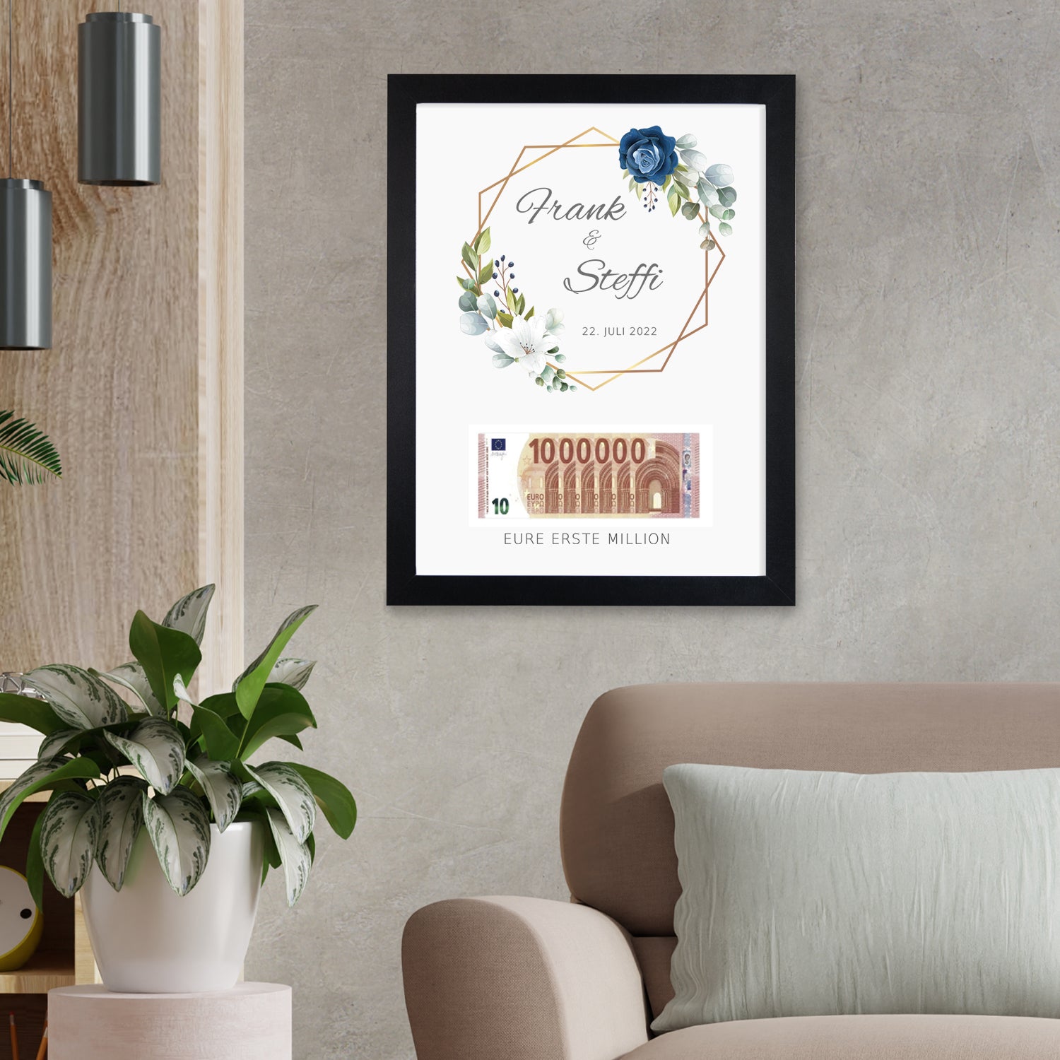 Geldgeschenk zur Hochzeit - Eure erste Million