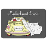 Fußmatte Hochzeit Auto