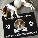 Fußmatte Klingeln nicht nötig