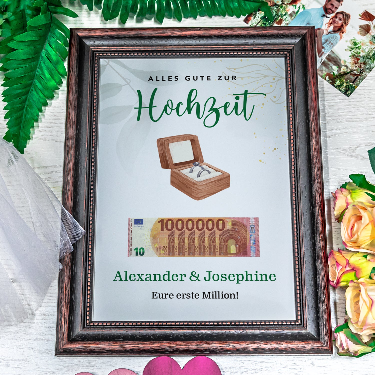 Geldgeschenk zur Hochzeit - Eure erste Million