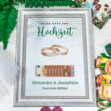Geldgeschenk zur Hochzeit - Eure erste Million