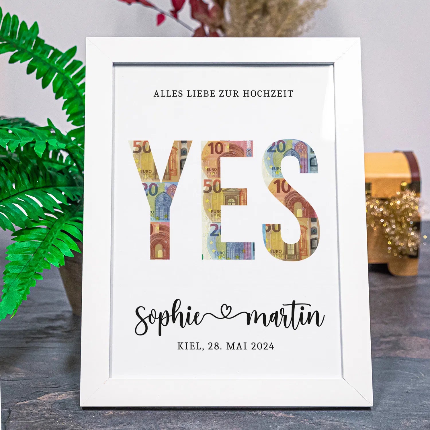 Geldgeschenk zur Hochzeit - YES