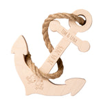 Holz-Anker mit Gravur Vögel