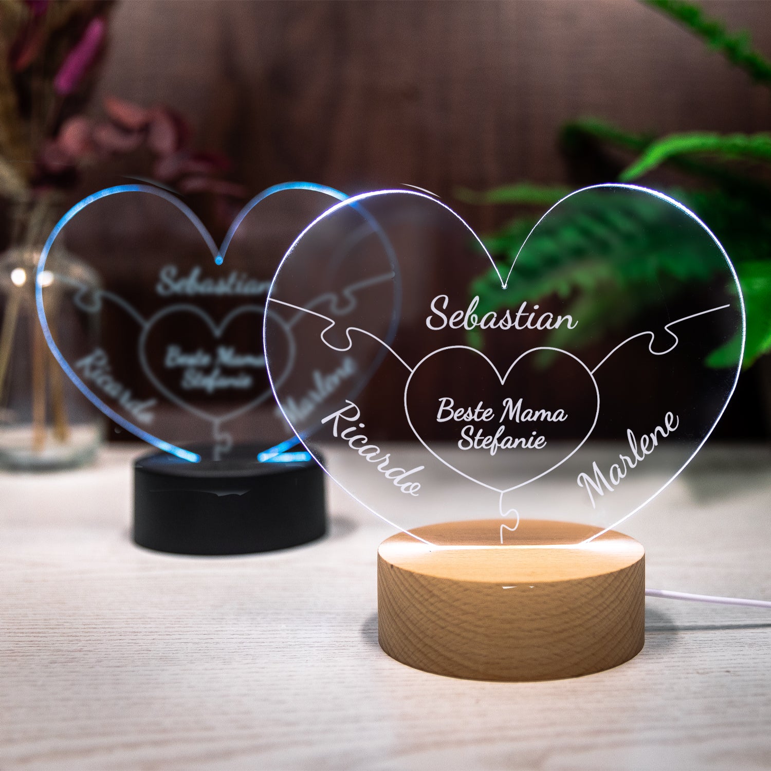 LED-Herzleuchte - Beste Mama