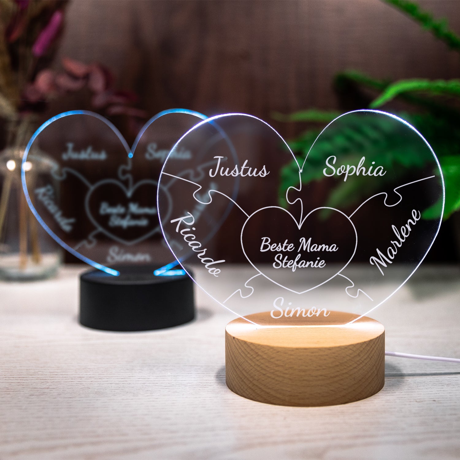 LED-Herzleuchte - Beste Mama