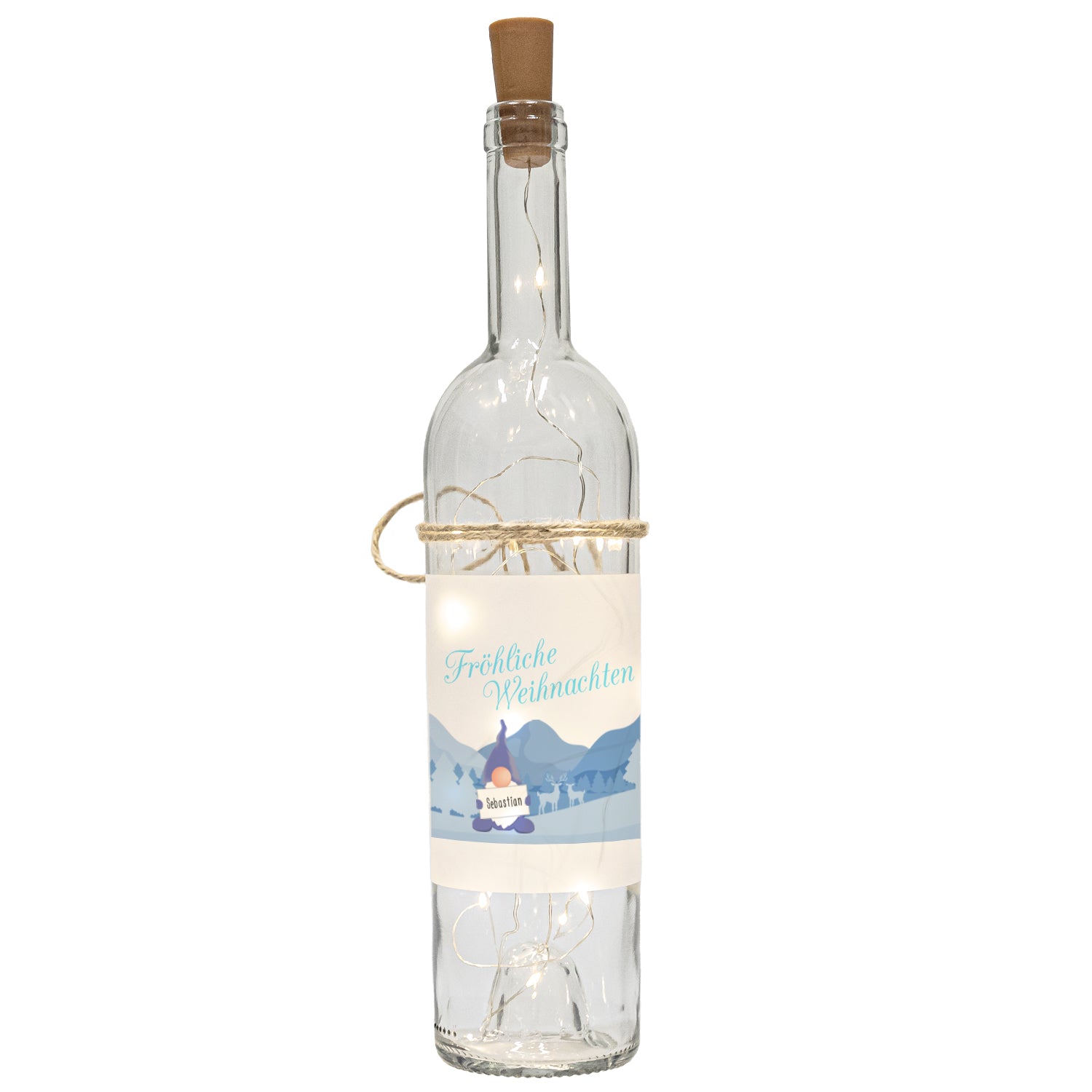 LED Flasche - Weihnachten