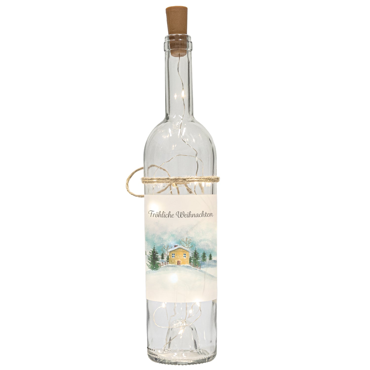 LED Flasche - Weihnachten