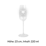 Sektglas Set - Diamanthochzeit