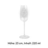 personalisiertes Sektglas Set zur Hochzeit