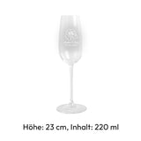 Sektglas Set - Rosenhochzeit
