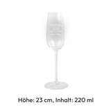 personlisiertes Sektglas Set zur Rubinhochzeit