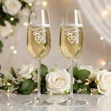 personlisiertes Sektglas Set zur Perlenhochzeit
