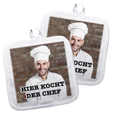 Topflappen-Set mit Wunschfoto