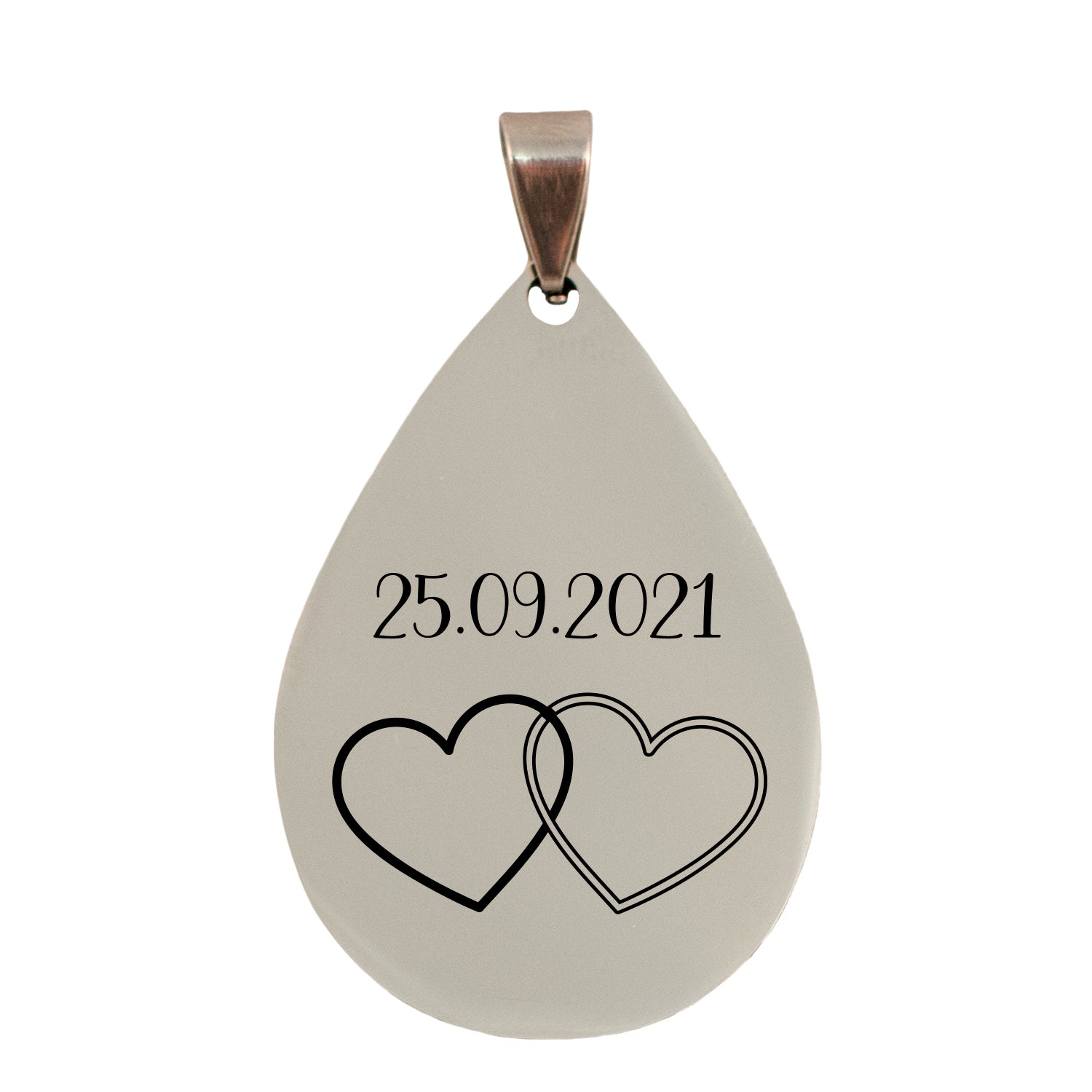 Anhänger - Tropfen - Romantik mit Personalisierung