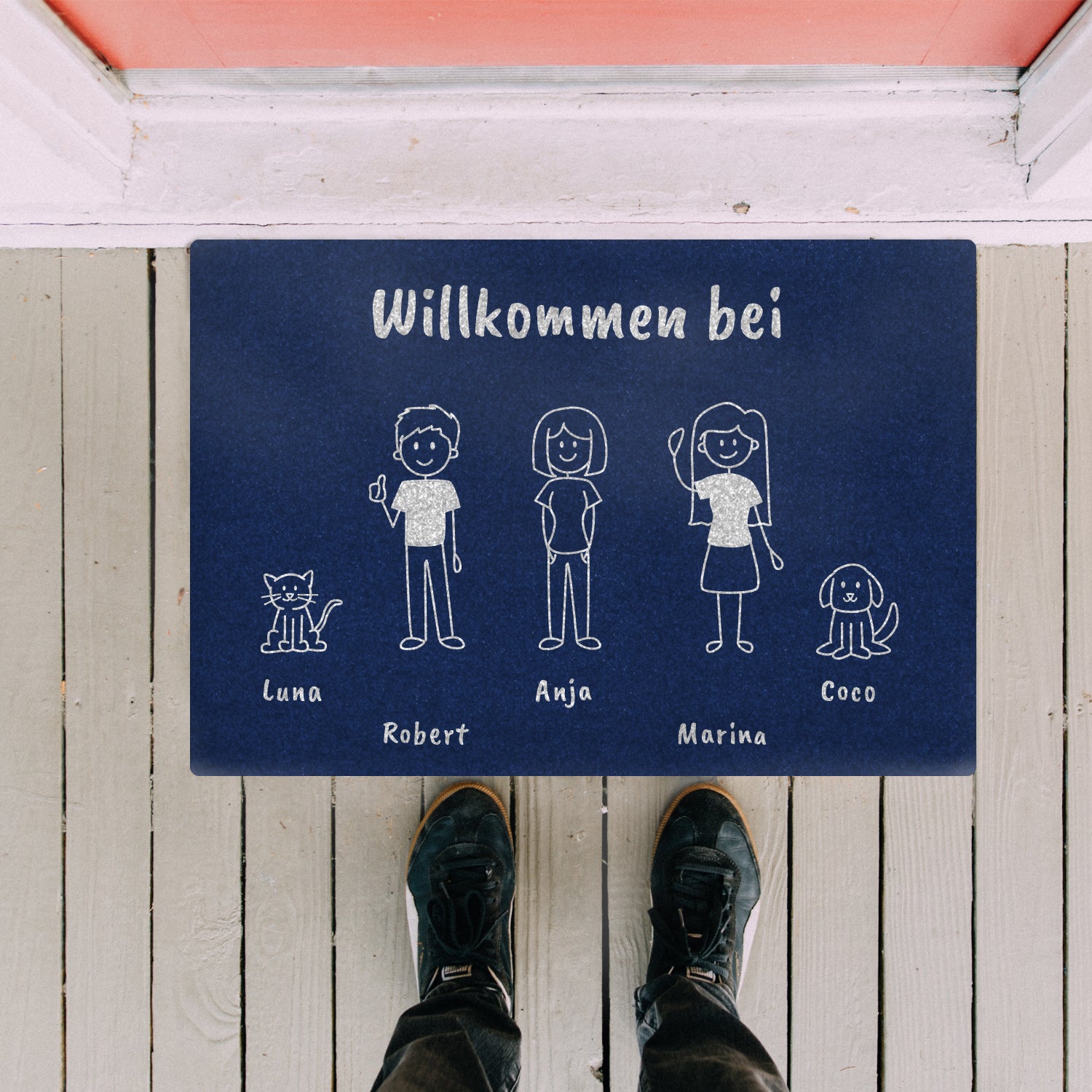 Fußmatte Comic Figuren