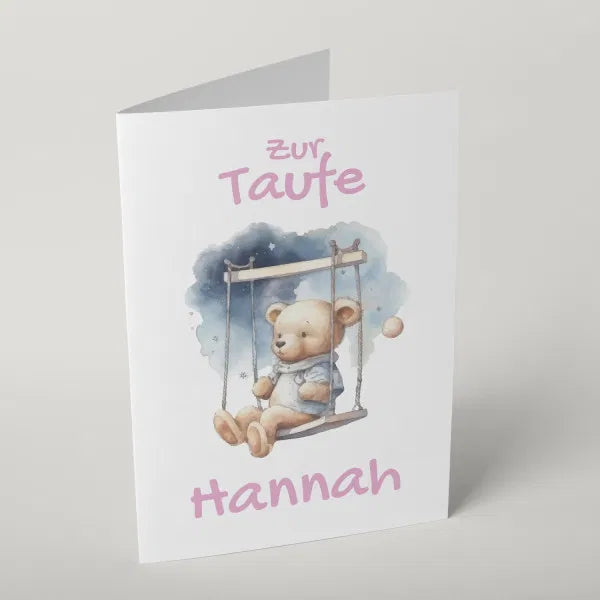 Grußkarte zur Taufe
