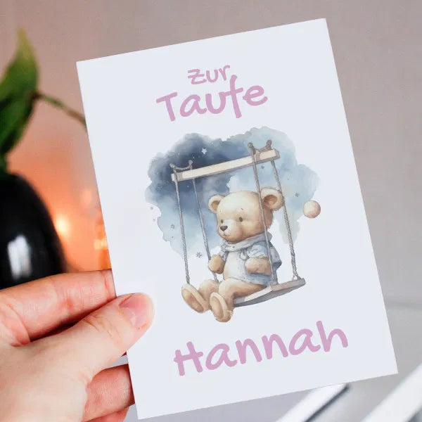 Grußkarte zur Taufe