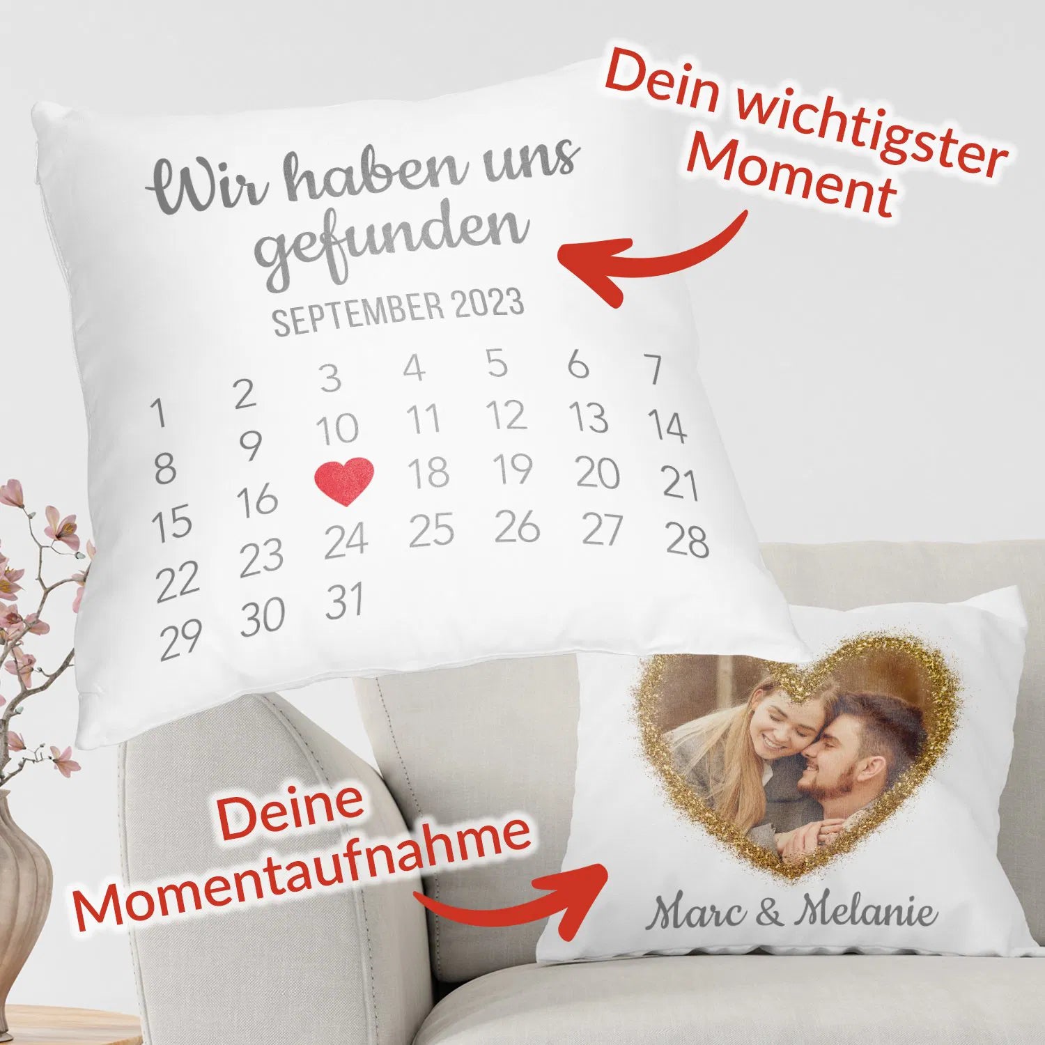 Kissen - Fotokissen - Schönster Tag