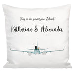 Kissen zur Hochzeit - Flugzeug