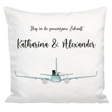 Kissen zur Hochzeit - Flugzeug
