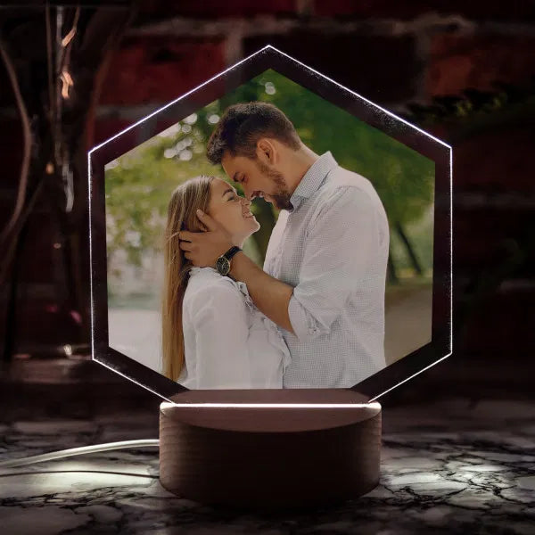 LED Leuchte mit Fotodruck Mit Jahreszahl