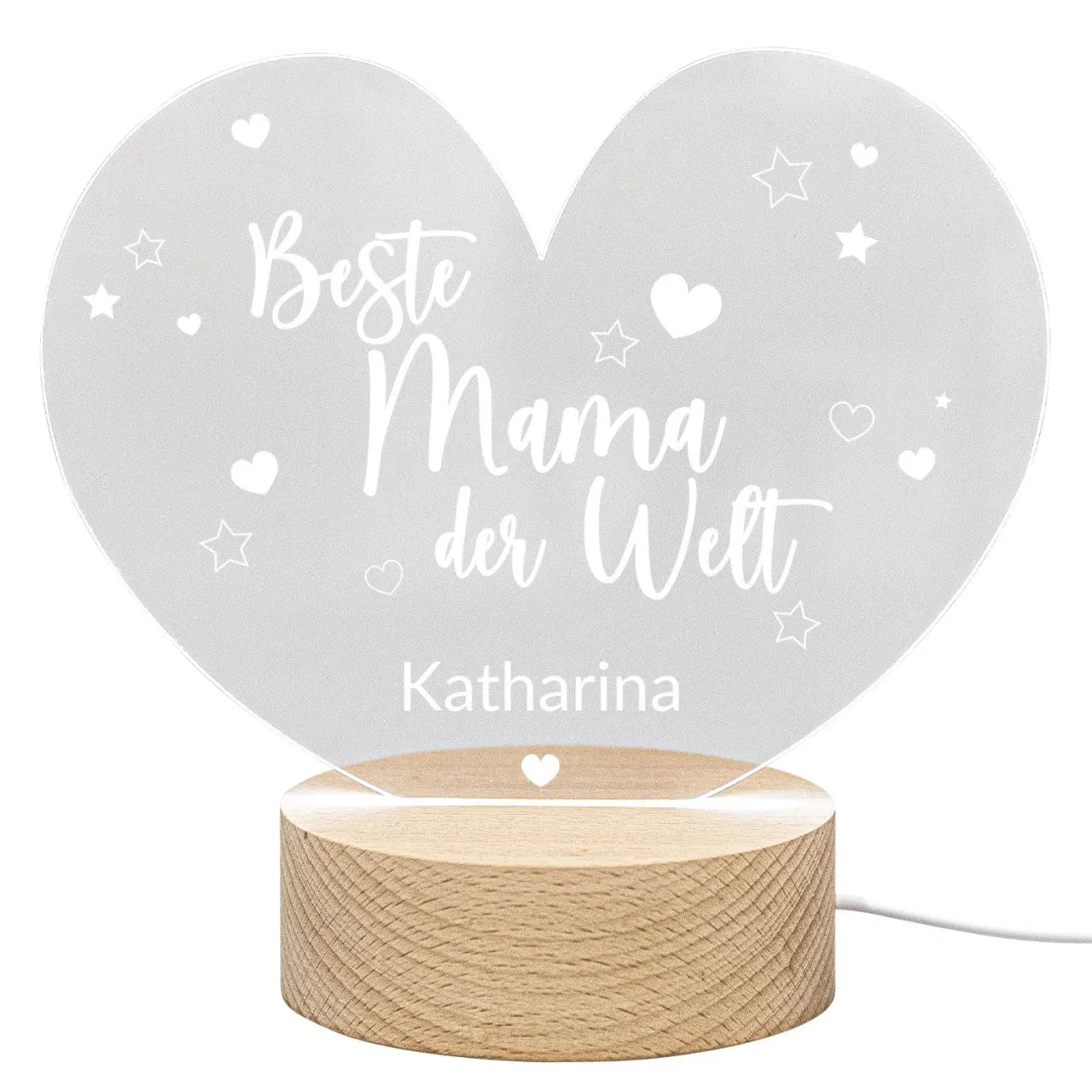 LED-Leuchte - Beste Mama mit Personalisierung