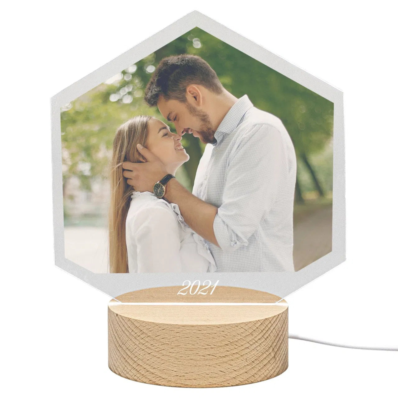 LED Leuchte mit Fotodruck Ohne Jahreszahl