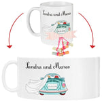 Tassen Set - Hochzeitsauto