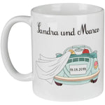 Tassen Set - Hochzeitsauto