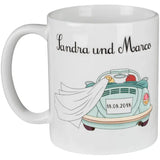 Tassen Set - Hochzeitsauto