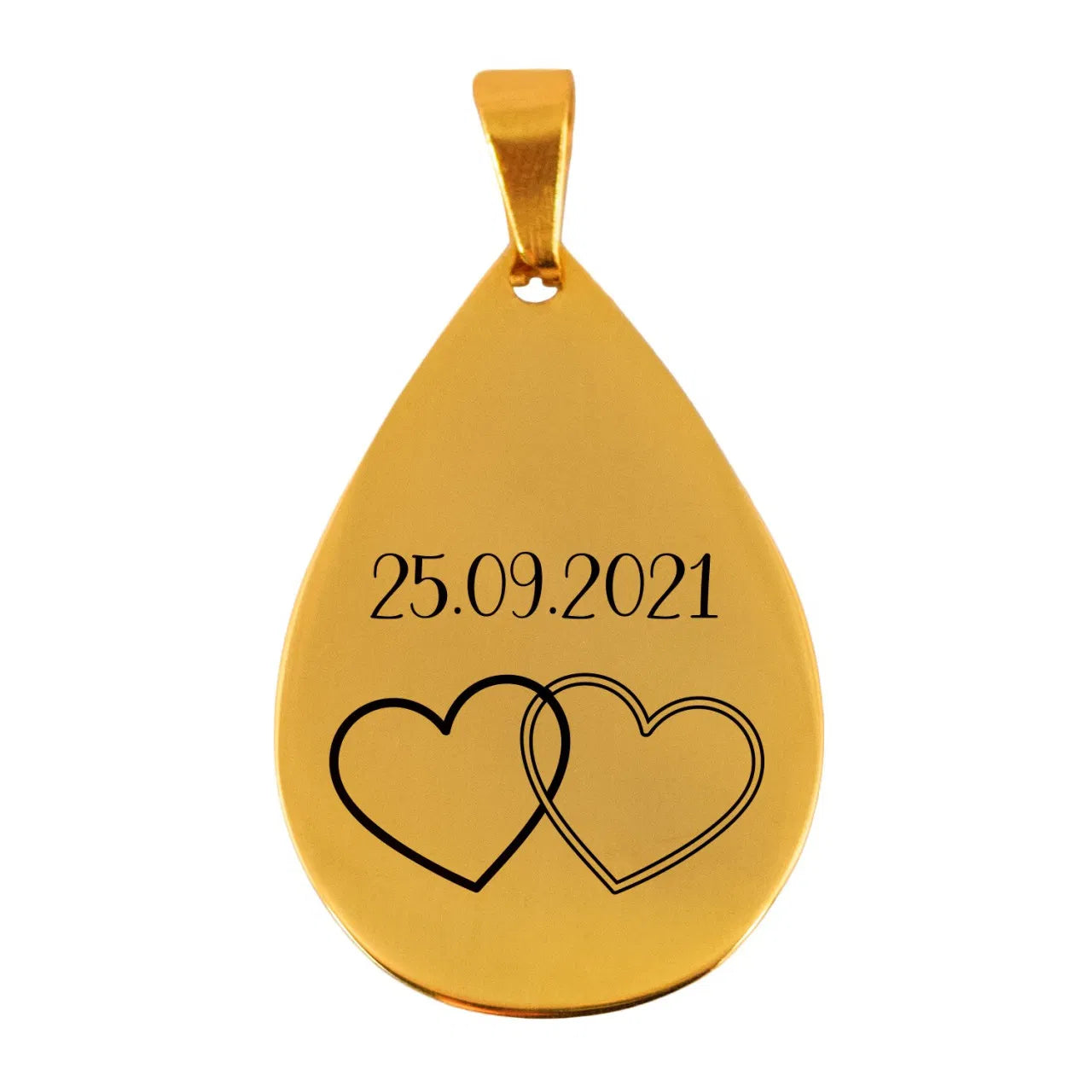 Anhänger - Tropfen - Romantik mit Personalisierung