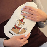 Wärmflasche mit Weihnachtsmotiven