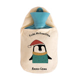 Wärmflasche mit Weihnachtsmotiven