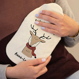 Wärmflasche mit Weihnachtsmotiven