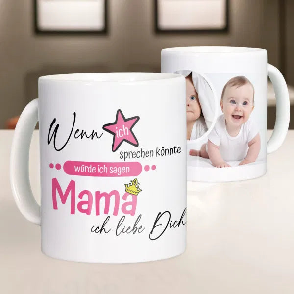 Tasse - Foto wenn ich Sprechen könnte