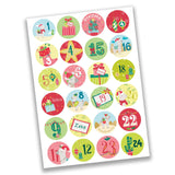 Adventskalender Aufkleber - Lustiger Advent