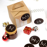 Adventskalender Aufkleber - Rechenaufgaben