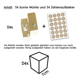 Adventskalender zum Befüllen - Niedliche Würfel