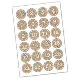 Adventskalender zum Befüllen - Niedliche Würfel