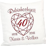 Kissen - Rubinhochzeit