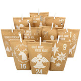 Adventskalender zum Befüllen – Waldtiere weiß
