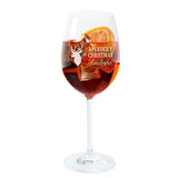Weihnachtliches Cocktailglas mit Wunschname