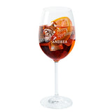 Weihnachtliches Cocktailglas mit Wunschname