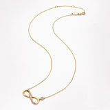 Halskette Unendlichkeit 925er Silber mit Kristall