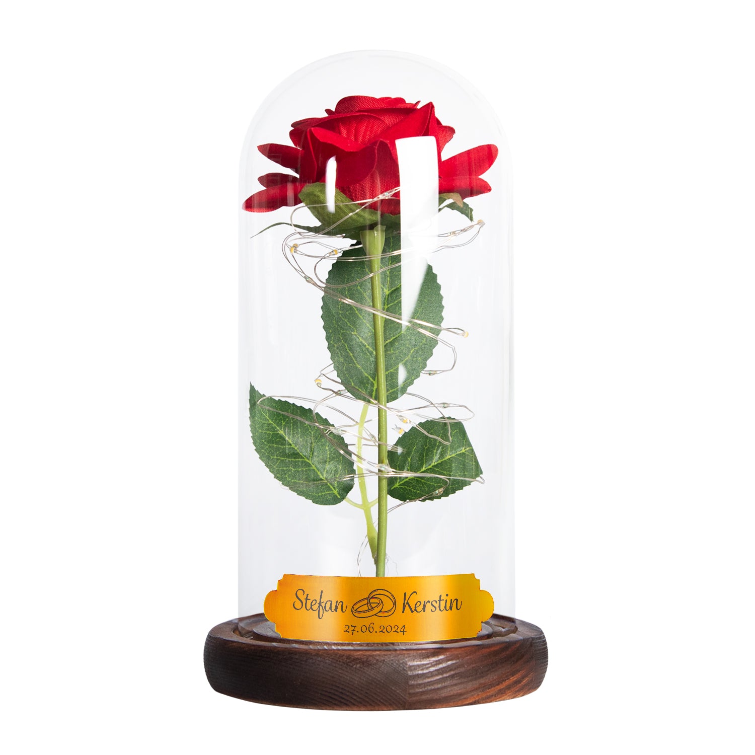 Ewige Rose im Glas