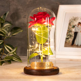 personalisierte Ewige Rose im Glas -Rote Rose als Liebesgeschenk- romantischer Liebesbeweis