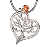 Halskette -  Herz mit Rose