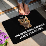 Fußmatte Katzen planen Flucht