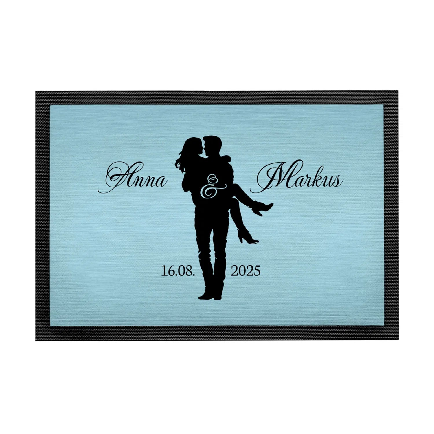 Fußmatte - Hochzeitspaar mit Namen- Personalisiertes Hochzeitsgeschenk